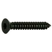 MIDWEST FASTENER Sheet Metal Screw, #10 x 1-1/4 in, Black Steel Flat Head Torx Drive, 15 PK 36933